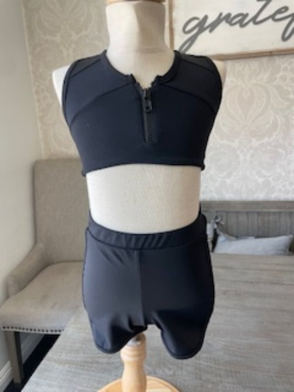 🖤✨ Five Dance 2-Piece Black Outfit – Youth Medium ✨🖤